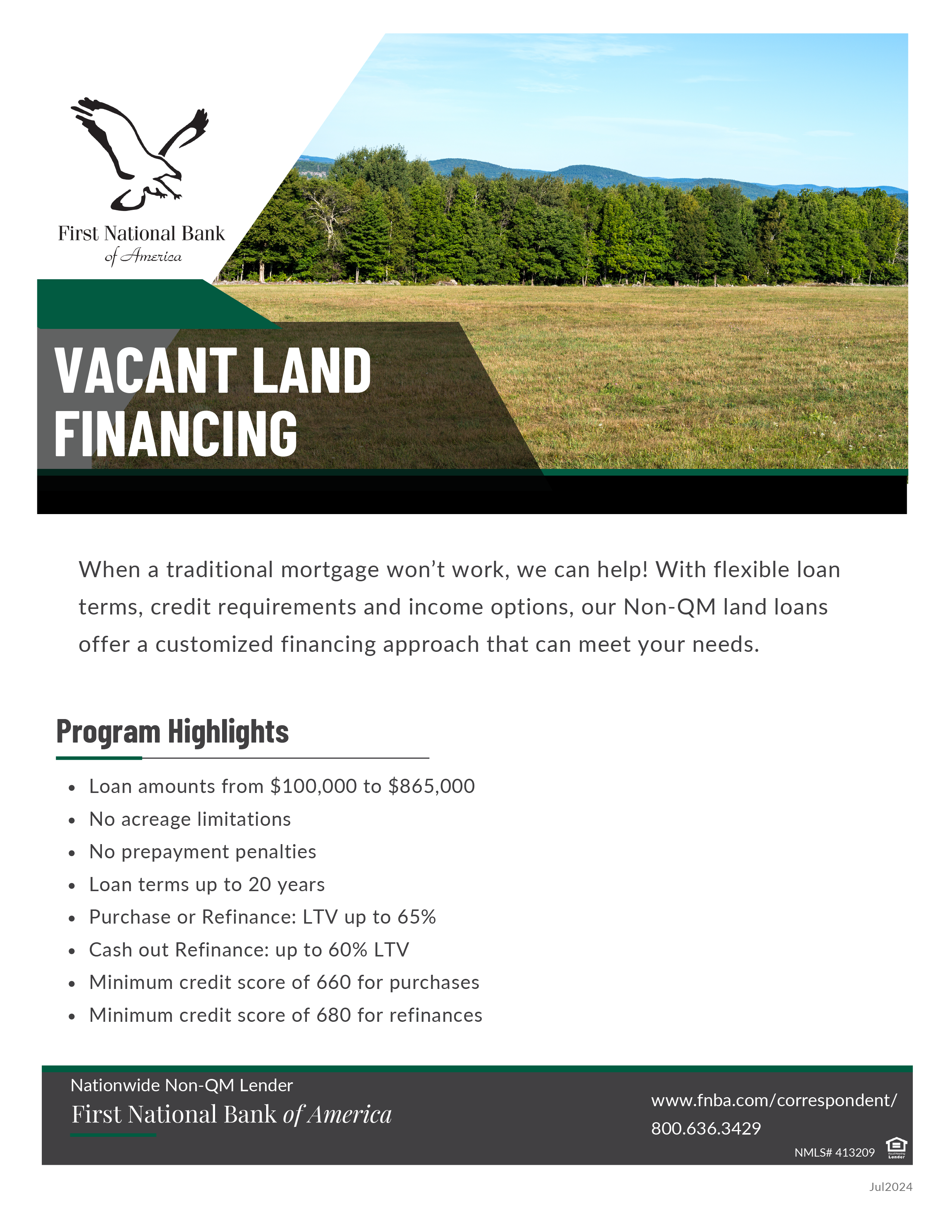 Vacant Land Financing